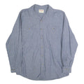WRANGLER Mens Blue Cotton Shirt L Long Sleeve Casual Button Pocket