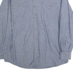 WRANGLER Mens Blue Cotton Shirt L Long Sleeve Casual Button Pocket