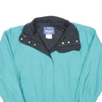 WOOLRICH Womens Blue Nylon Button Jacket L Outdoor Comfortable Lightweight