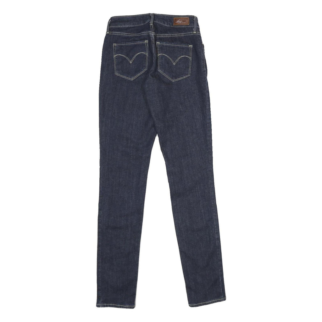 LEVI'S Womens Bold Curve Skinny Jeans Blue Slim Skinny Denim Dark W26 L34