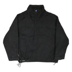 CALVIN KLEIN Mens Black Jacket 2XL Polyester Blend Plain Zip Casual Outerwear
