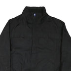 CALVIN KLEIN Mens Black Jacket 2XL Polyester Blend Plain Zip Casual Outerwear