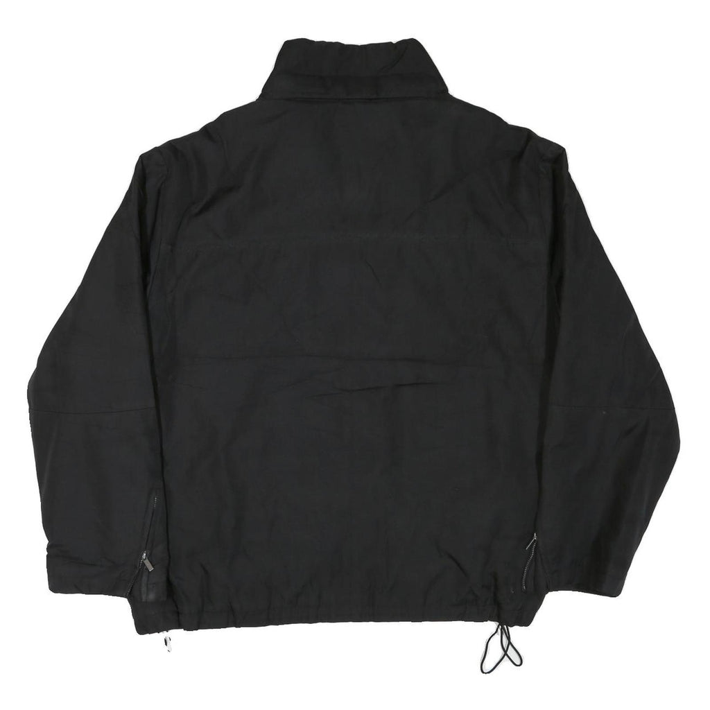 CALVIN KLEIN Mens Black Jacket 2XL Polyester Blend Plain Zip Casual Outerwear