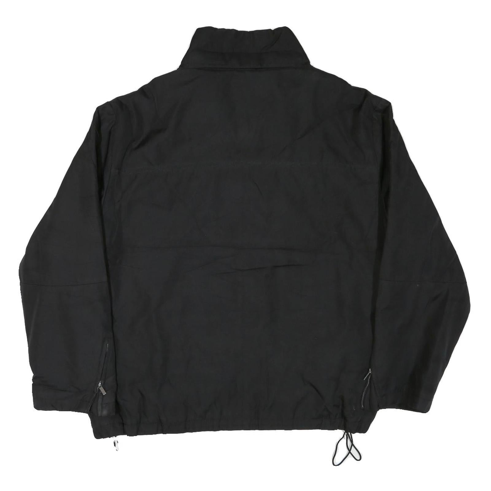 CALVIN KLEIN Mens Black Jacket 2XL Polyester Blend Plain Zip Casual Outerwear