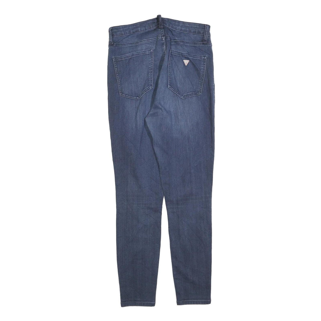 GUESS Womens Slim Fit Blue Denim Skinny Jeans Cotton Blend W29 L28 Stretch