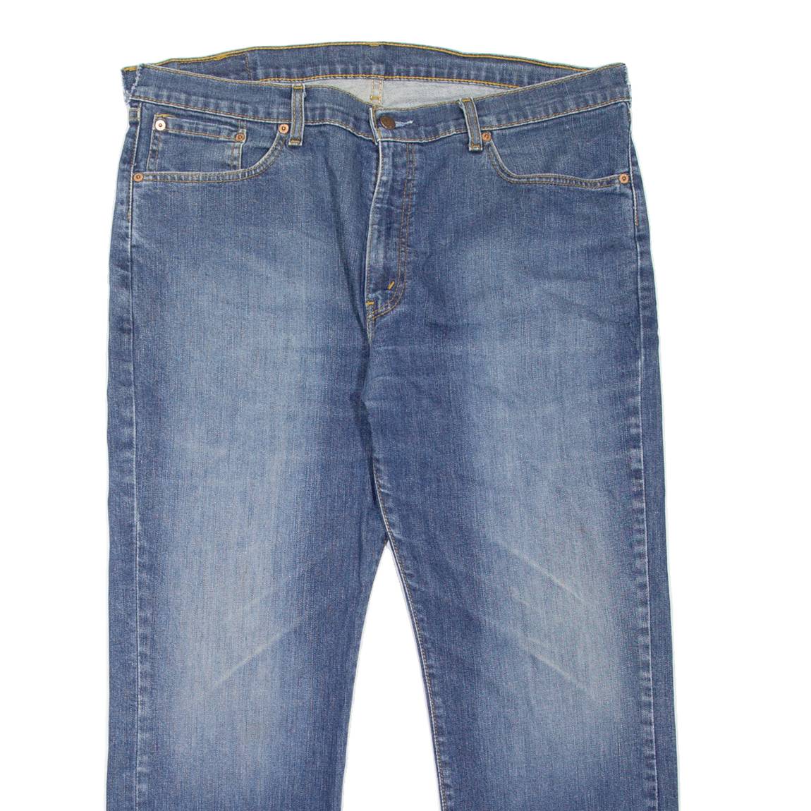LEVI'S 751 Jeans Mens Blue Regular Straight Stone Wash W40 L28