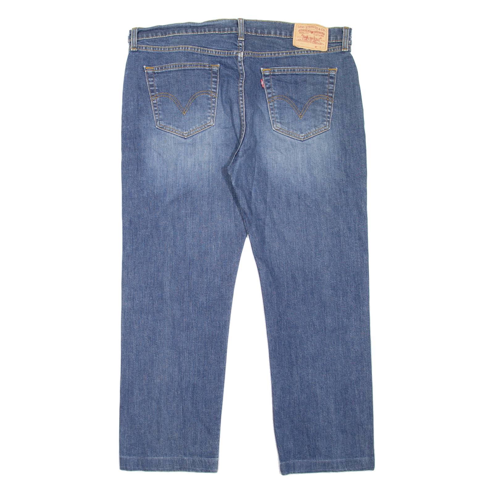 LEVI'S 751 Jeans Mens Blue Regular Straight Stone Wash W40 L28