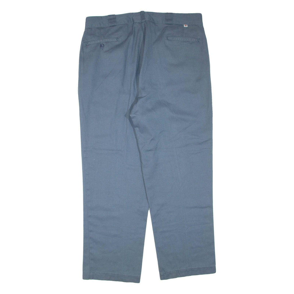 DICKIES Mens Trousers Blue Regular Tapered W40 L30