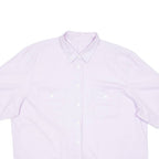 Womens Plain Shirt Purple 90s L