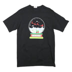 CHAMPION Mens Black Happy Jolly Days Graphic T-Shirt L Short Sleeve Crew Neck