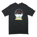 CHAMPION Mens Black Happy Jolly Days Graphic T-Shirt L Short Sleeve Crew Neck