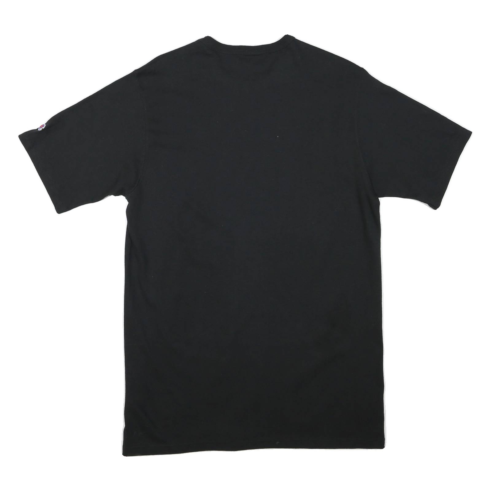 CHAMPION Mens Black Happy Jolly Days Graphic T-Shirt L Short Sleeve Crew Neck