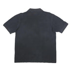 KAPPA Mens Black Cotton Short Sleeve Logo Polo Shirt L Casual Sportswear