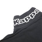KAPPA Mens Black Cotton Short Sleeve Logo Polo Shirt L Casual Sportswear
