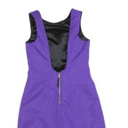 DOLCE & GABBANA Womens Purple Polyester Blend Bubble Mini Dress Sleeveless Zip
