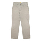CARHARTT Mens Cotton Beige Relaxed Fit Straight Leg Trousers W32 L32 Casual