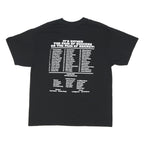 GILDAN Mens Black Football Champions Print T-Shirt XL Crew Neck Short Sleeve