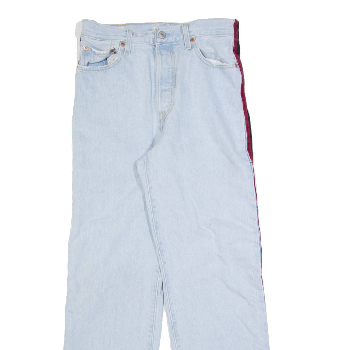 LEVI'S Ribcage Ankle Womens Jeans Blue Regular Straight W28 L27