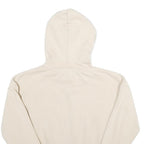 KARL KANI Womens Cream Hoodie M Cotton Blend Drawstring Pullover Sweatshirt