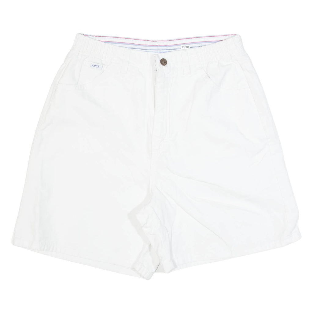 LEE Womens Denim Shorts White S W28