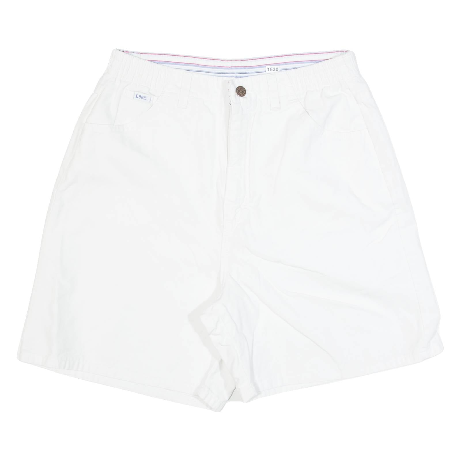 LEE Womens Denim Shorts White S W28