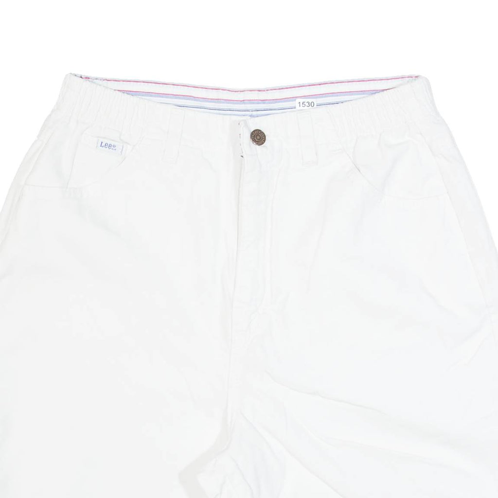LEE Womens Denim Shorts White S W28
