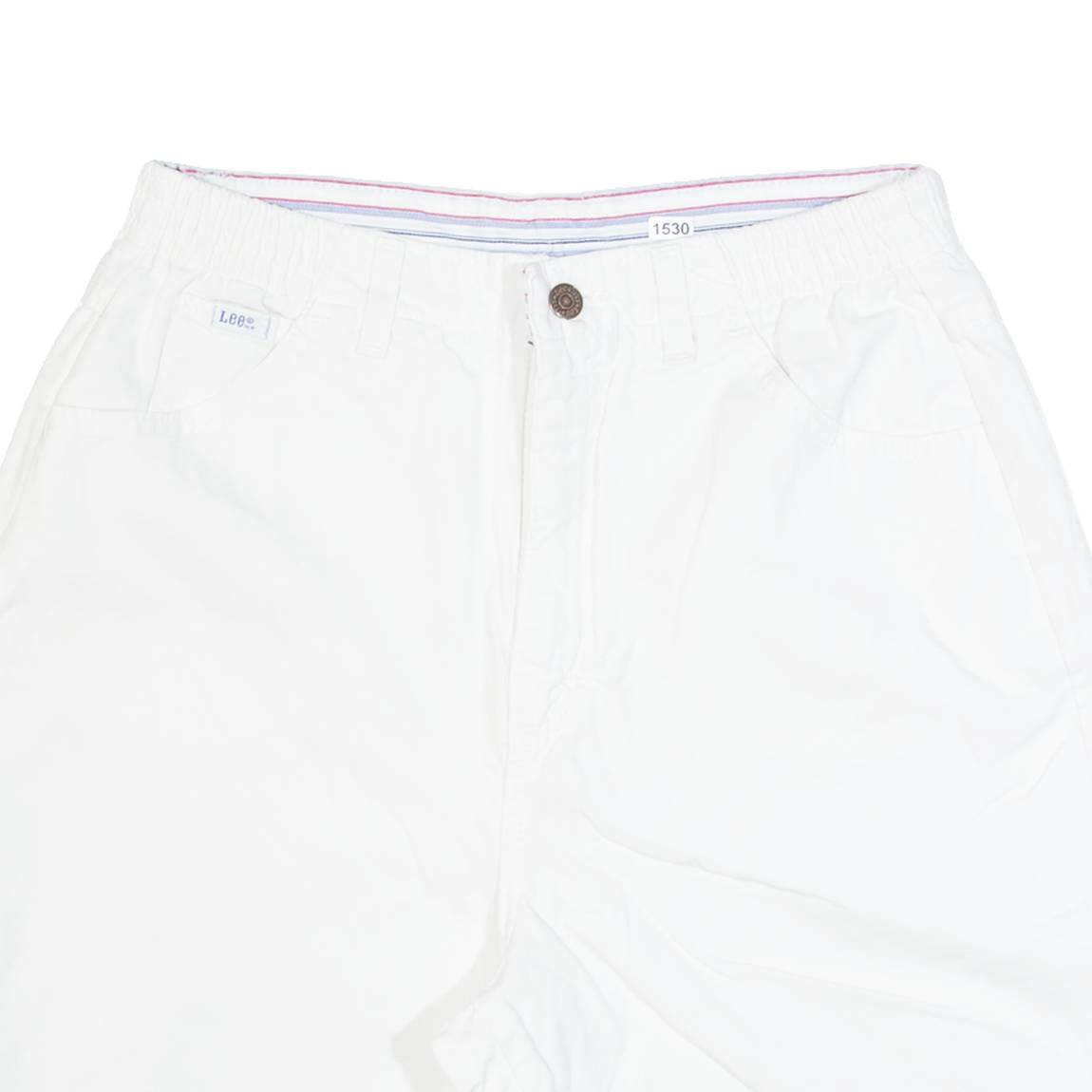 LEE Womens Denim Shorts White S W28