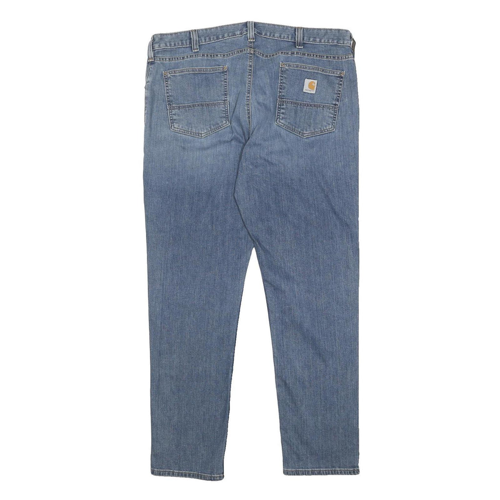 CARHARTT Mens Relaxed Jeans Blue Denim W40 L32 Casual Zip Pocket