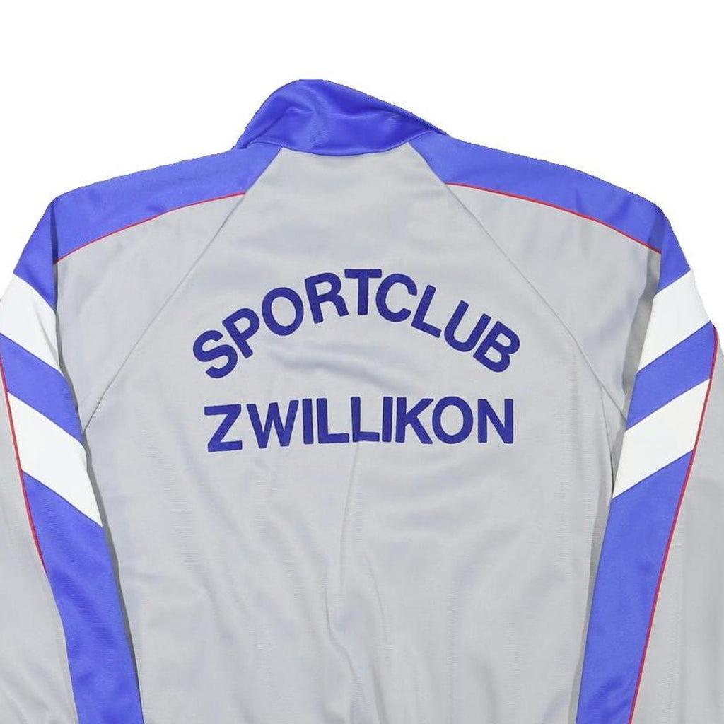 OLTEN Mens Grey & Blue Sportclub Zwillikon Track Jacket L Polyester Blend Zip