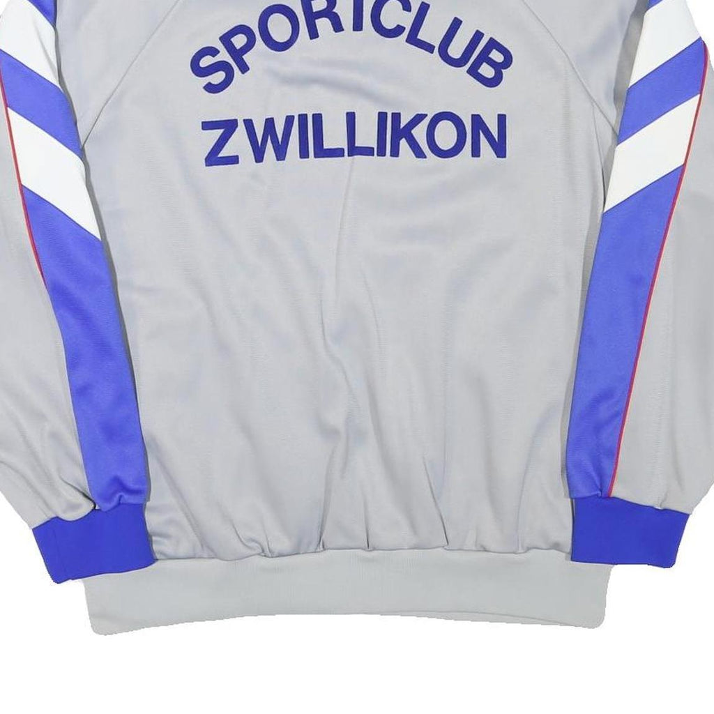 OLTEN Mens Grey & Blue Sportclub Zwillikon Track Jacket L Polyester Blend Zip
