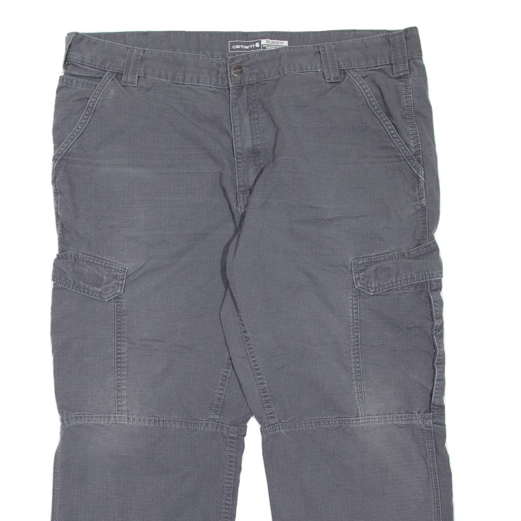 CARHARTT Cargo Workwear Mens Trousers Grey Relaxed Tapered W40 L26