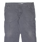 CARHARTT Cargo Workwear Mens Trousers Grey Relaxed Tapered W40 L26