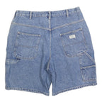 ROUTE 66 Mens Denim Blue Casual Shorts L W35 Cotton Blend Relaxed Fit