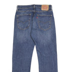 LEVI'S 505 Mens Jeans Blue Regular Straight Denim Medium W32 L30 Classic Fit Zip