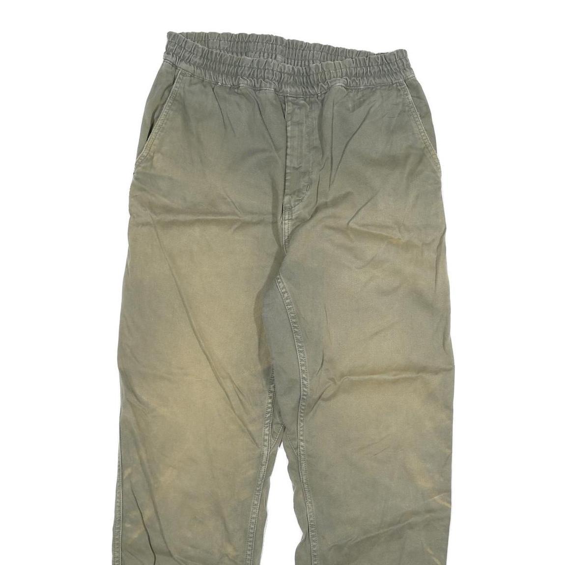 CARHARTT Mens Regular Fit Cotton Blend Beige Trousers W28 L28 Workwear Utility