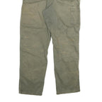 CARHARTT Mens Regular Fit Cotton Blend Beige Trousers W28 L28 Workwear Utility