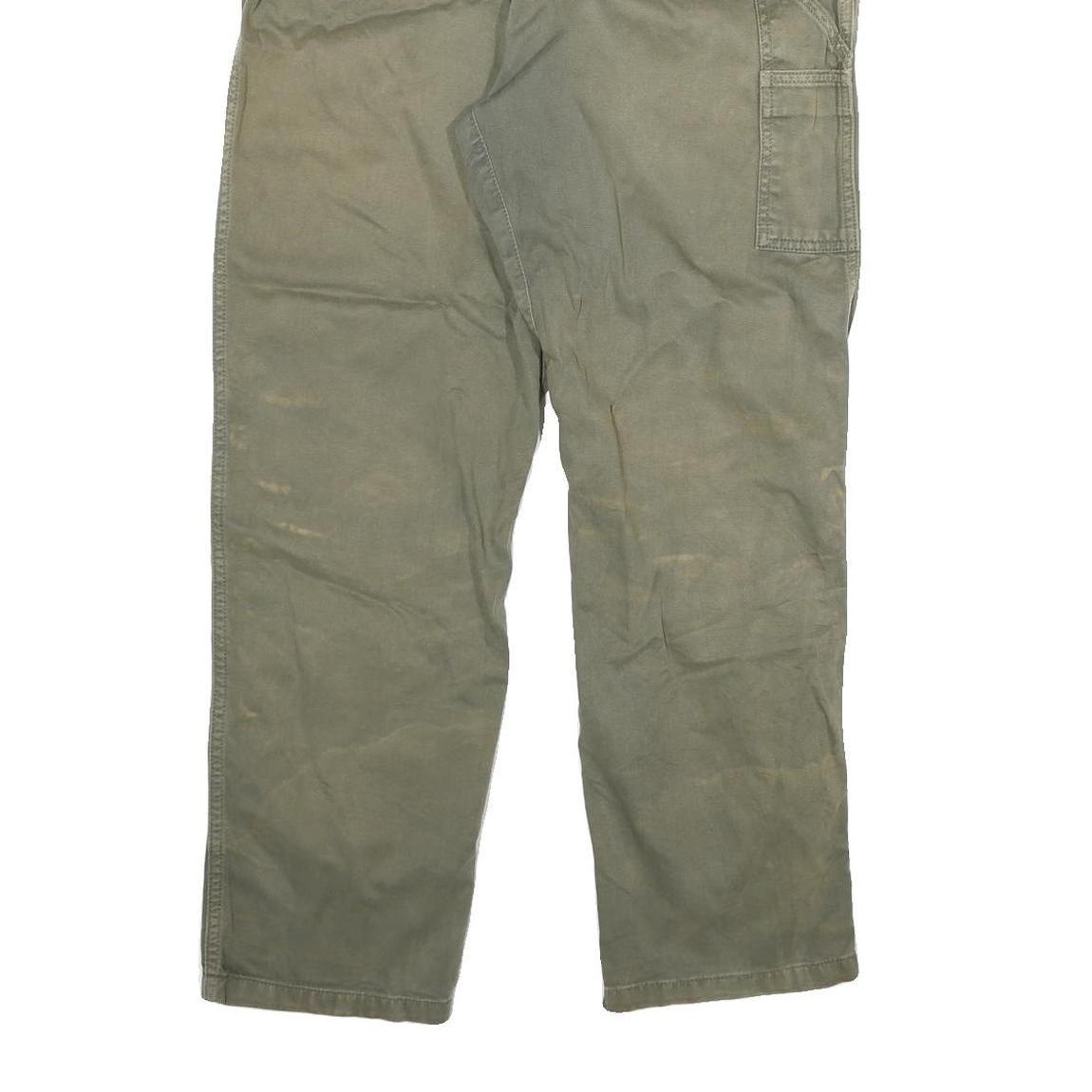 CARHARTT Mens Regular Fit Cotton Blend Beige Trousers W28 L28 Workwear Utility