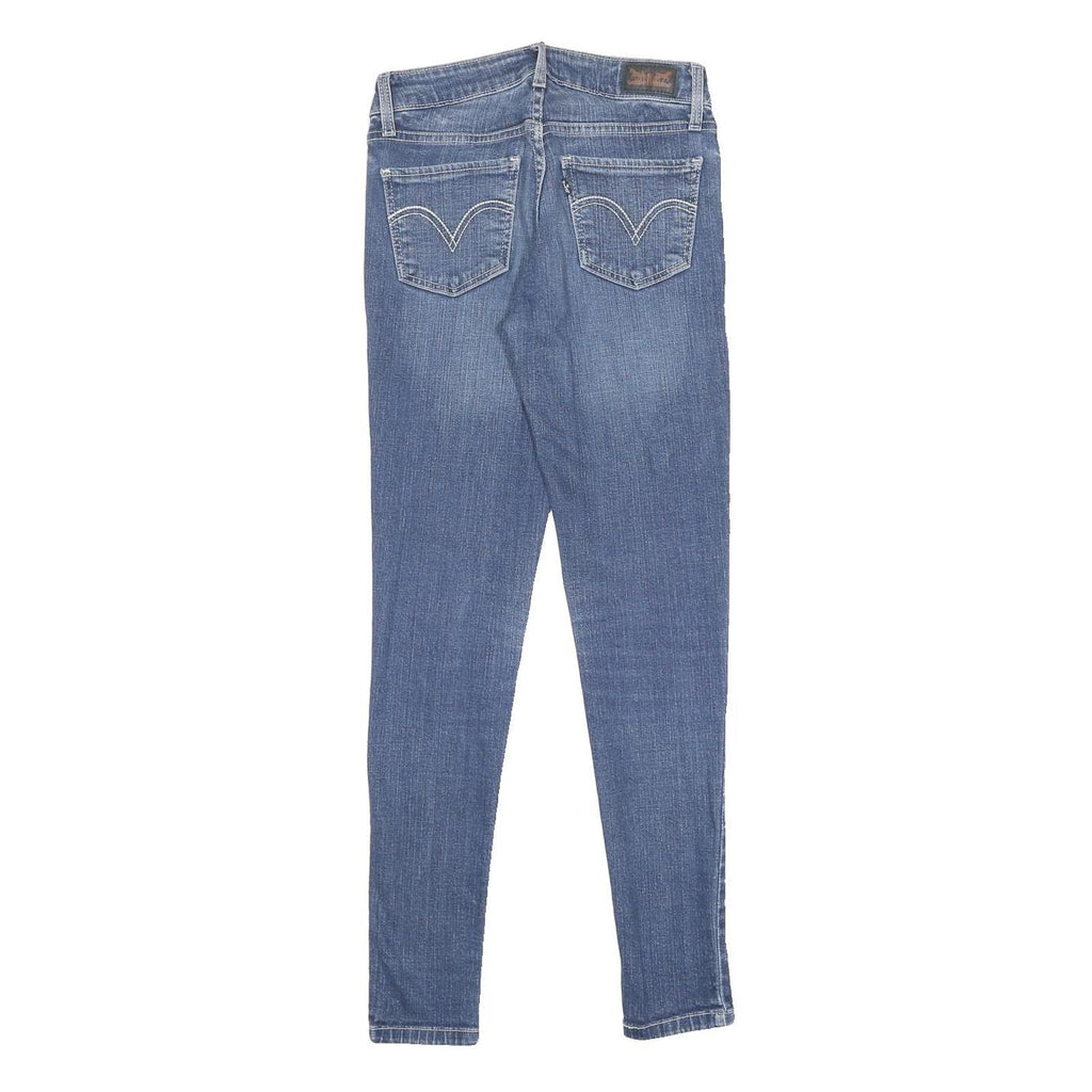 LEVI'S Womens Slim Skinny Denim Medium Blue Cotton Blend 535 Jeans W26 L29