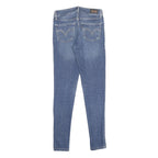 LEVI'S Womens Slim Skinny Denim Medium Blue Cotton Blend 535 Jeans W26 L29