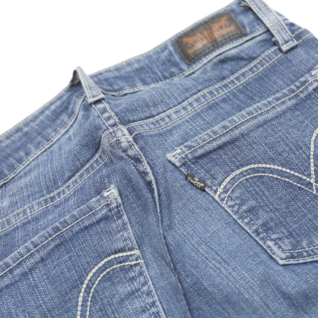 LEVI'S Womens Slim Skinny Denim Medium Blue Cotton Blend 535 Jeans W26 L29