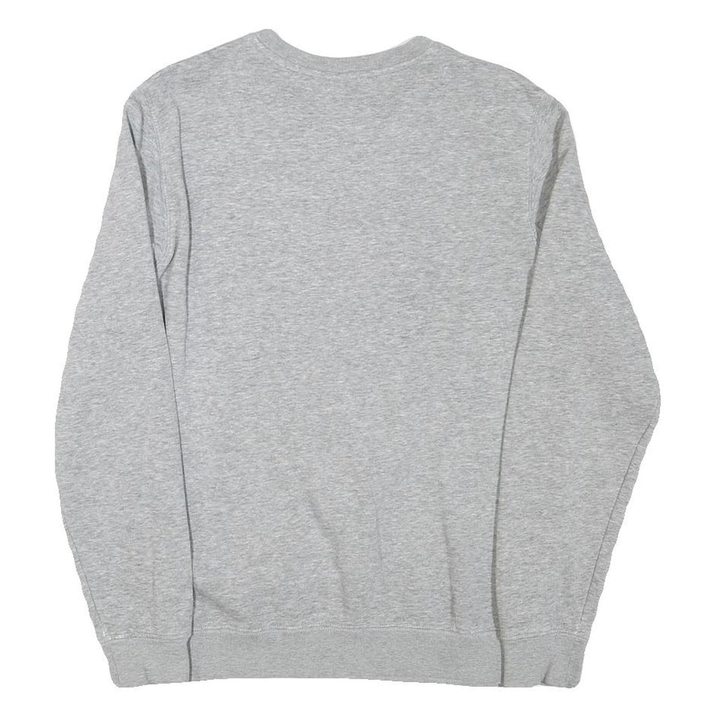 CHAMPION Mens Grey Crew Neck S Cotton Blend Sweatshirt Logo Print Casual