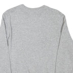 CHAMPION Mens Grey Crew Neck S Cotton Blend Sweatshirt Logo Print Casual