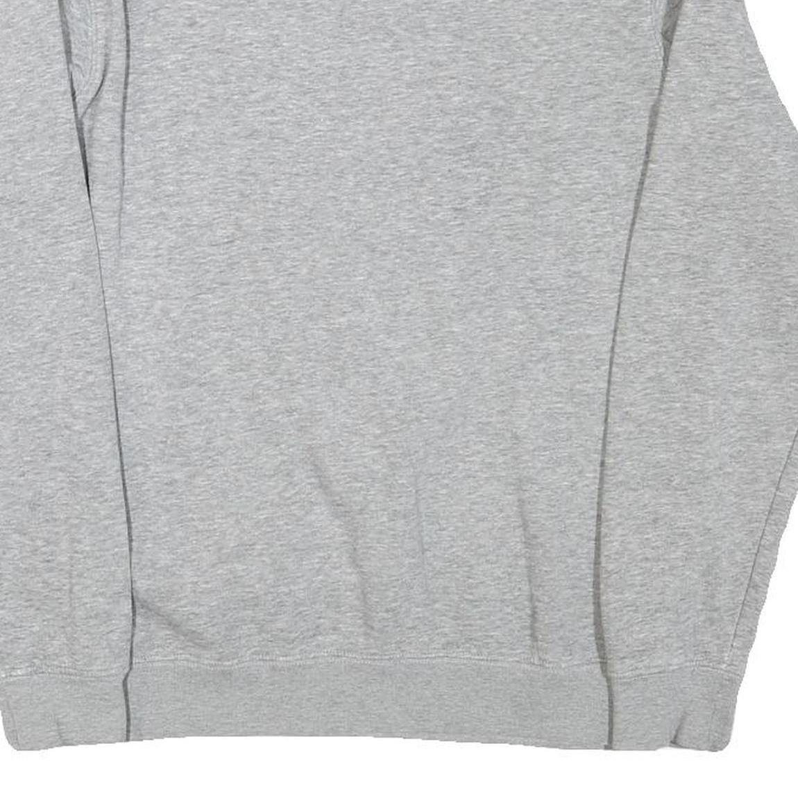 CHAMPION Mens Grey Crew Neck S Cotton Blend Sweatshirt Logo Print Casual