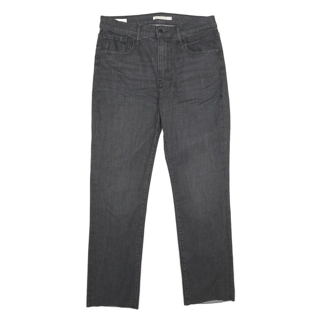 LEVI'S Womens 724 High Rise Straight Big E Jeans Grey Regular Straight Denim W31