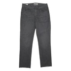 LEVI'S Womens 724 High Rise Straight Big E Jeans Grey Regular Straight Denim W31