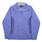 MAMMUT Womens Blue & Purple Outdoor Jacket M Polyester Zip Waterproof