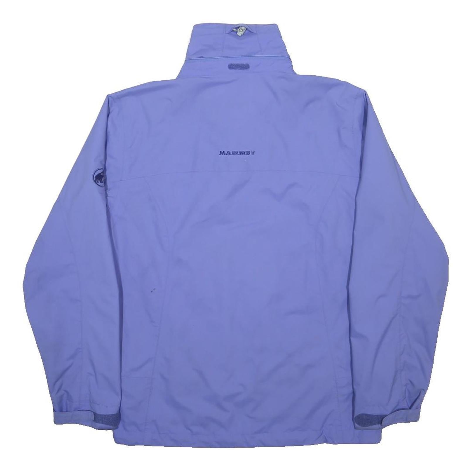 MAMMUT Womens Blue & Purple Outdoor Jacket M Polyester Zip Waterproof