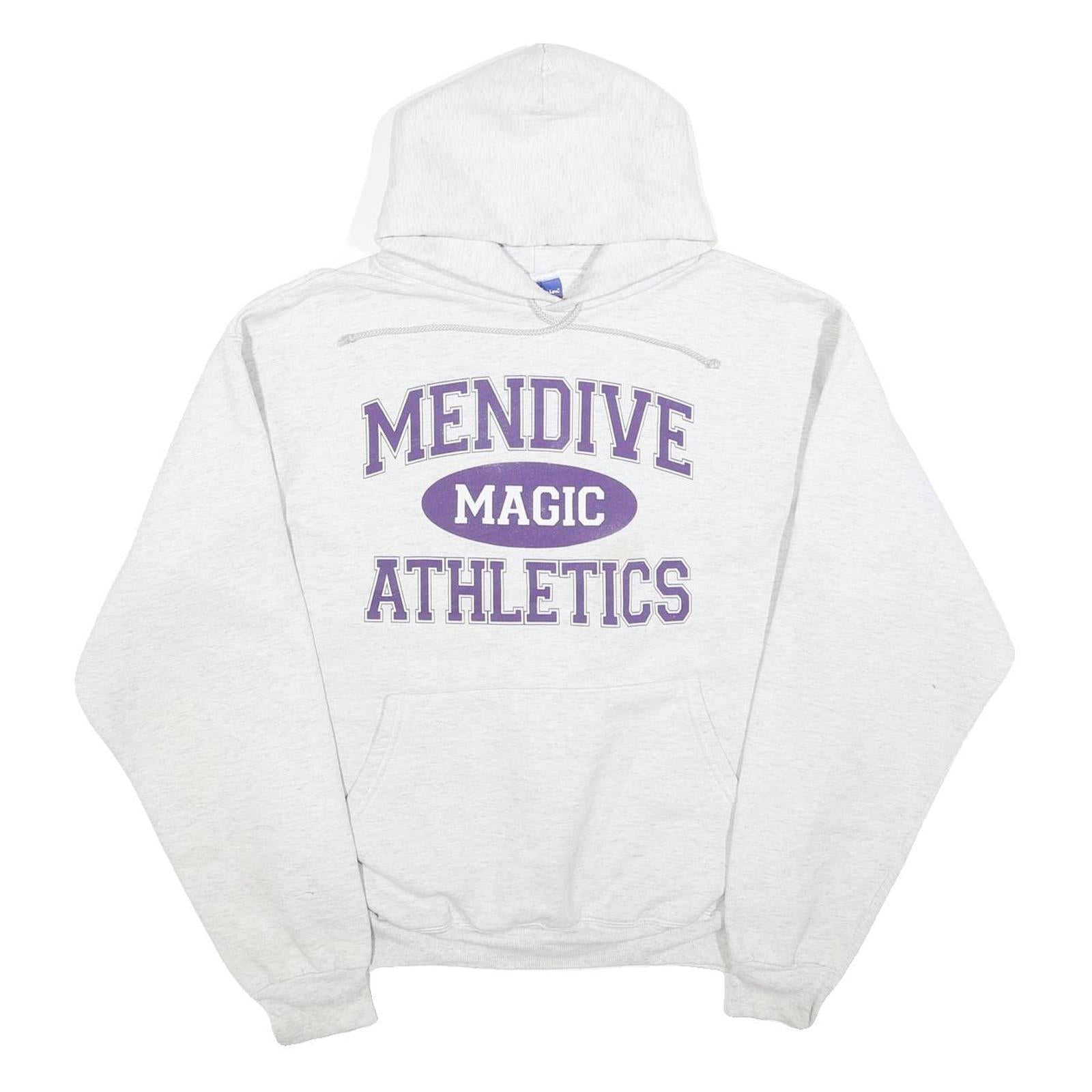 CHAMPION Mens White Mendive Magic Athletics Pullover Hoodie M Casual Sportswear