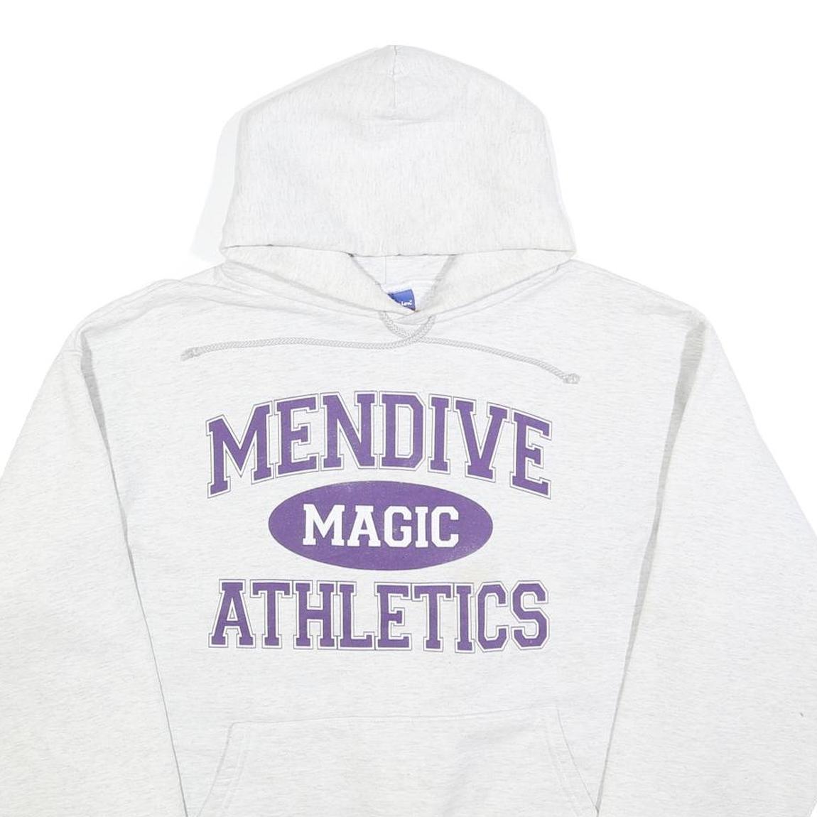 CHAMPION Mens White Mendive Magic Athletics Pullover Hoodie M Casual Sportswear