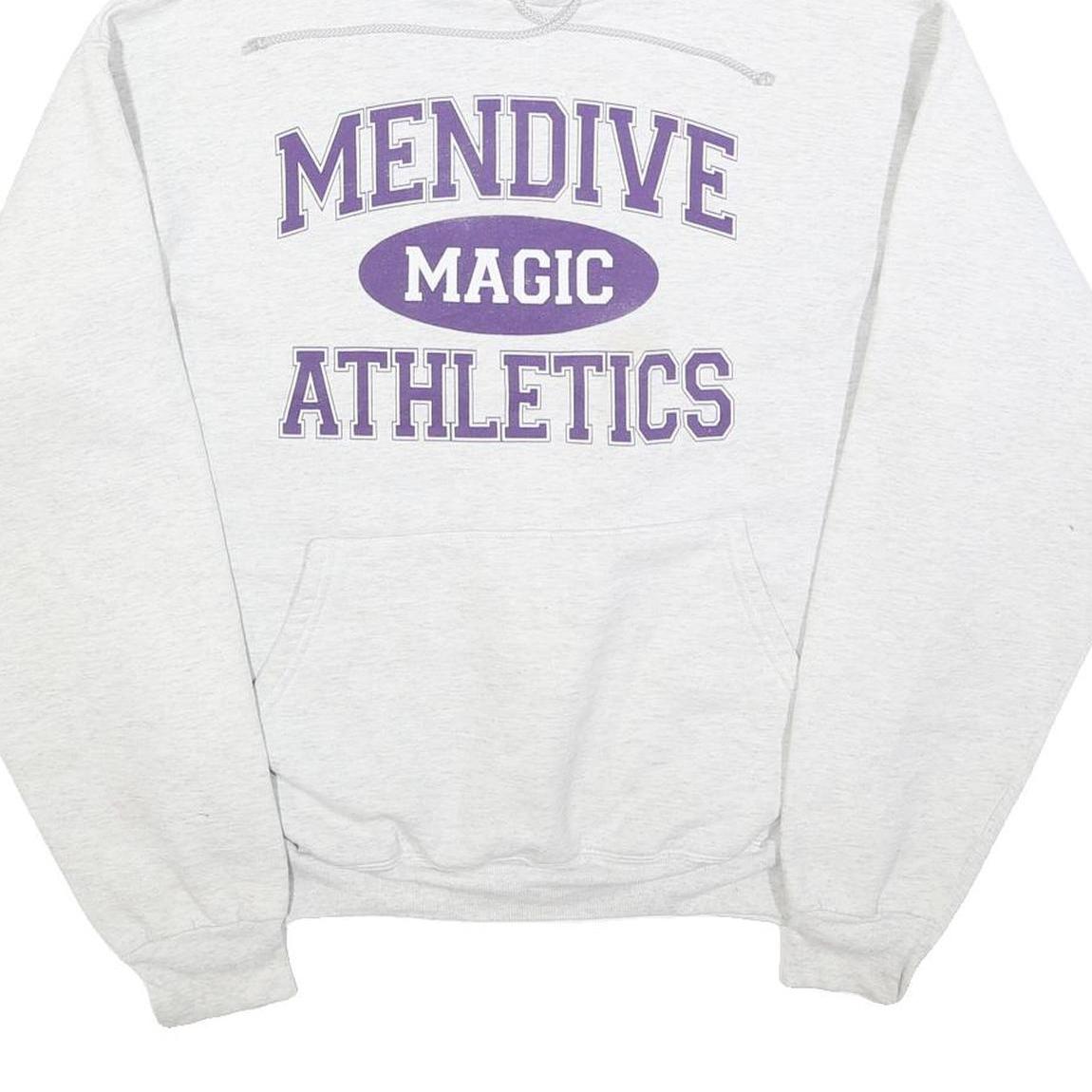 CHAMPION Mens White Mendive Magic Athletics Pullover Hoodie M Casual Sportswear